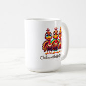 Mug Chillin avec mes clés Thanksgiving Amusant (Devant droit)