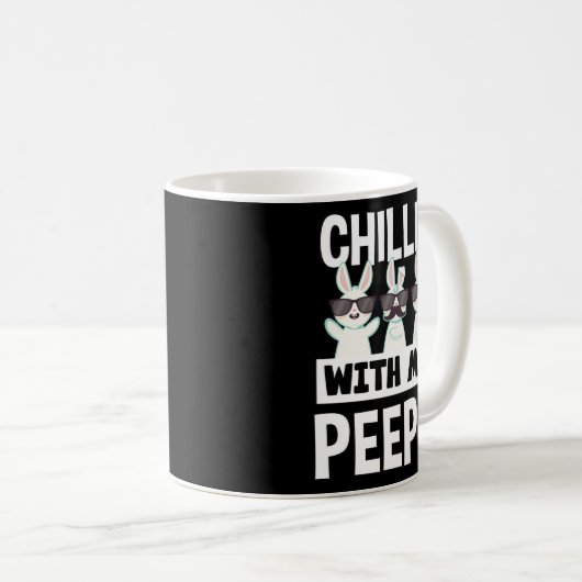 Mug Chillin' Avec Mes Peeps Lapin De Pâques (Devant droit)