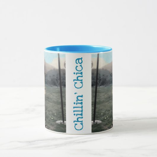 Mug Chillin' Chica - Bleu (Centre)