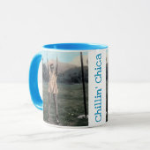 Mug Chillin' Chica - Bleu (Devant gauche)