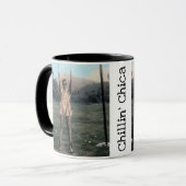 Mug Chillin' Chica- Noir (Devant gauche)