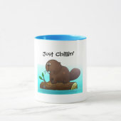 Mug Chillin de castor juste (Centre)
