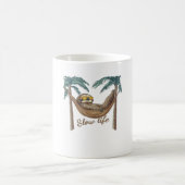 Mug Chillin' Sloth dans un hamac T-shirt surdimensionn (Centre)