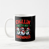 Mug Chillin With My Snowmie Funny Christmas Snowman  (Gauche)