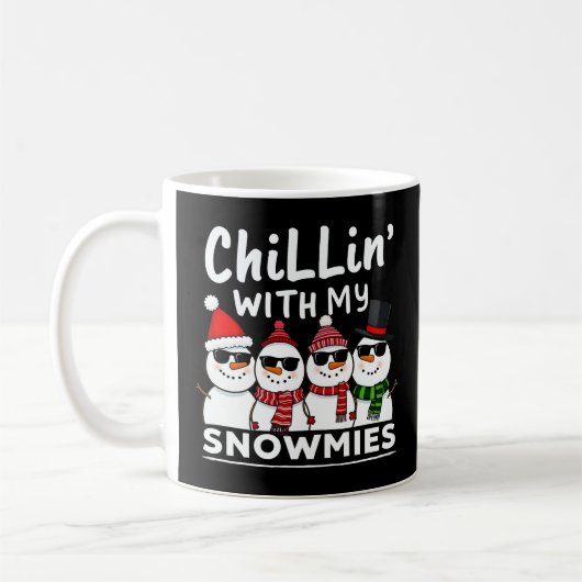 Mug Chillin' With My Snowmies Funky Snowman Christmas (Gauche)