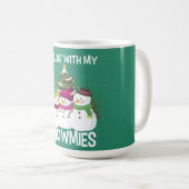 Mug Chillonner avec mes neiges Noël Snowman (Devant droit)
