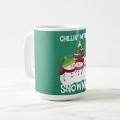 Mug Chillonner avec mes neiges Noël Snowman (Devant gauche)