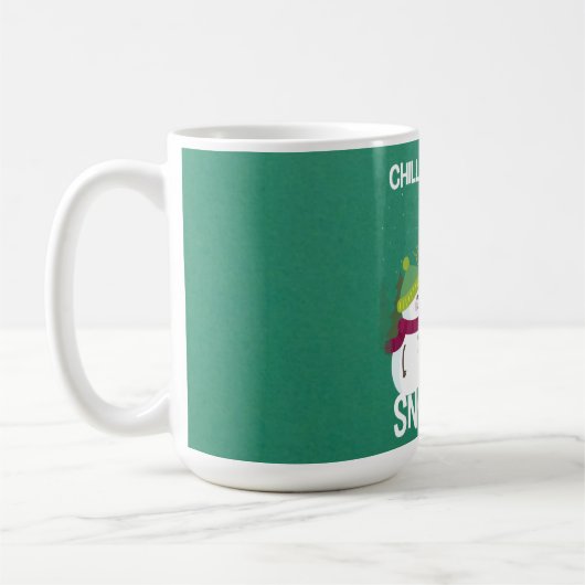 Mug Chillonner avec mes neiges Noël Snowman (Gauche)