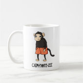 Mug Chim-Pants-Zee Funny Chimpanzé Singe Pun (Gauche)