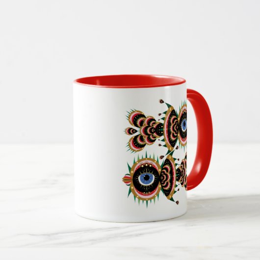 Mug Chimera - Poisson Oiseau Boug Rouge (Devant droit)