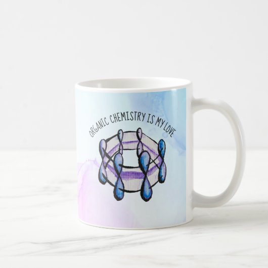 Mug Chimie biologique Love Molecule Enseignant (Droite)