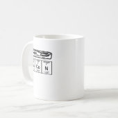 Mug Chimie classique de la balise Bacon (Devant gauche)