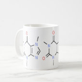 Mug "Chimie de la caféine moléculaire" (Devant gauche)