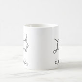 Mug Chimie de la molécule de caféine Science du café (Centre)
