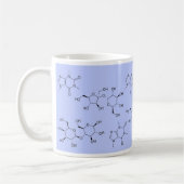 Mug chimie de thé et de café dans le bleu (Gauche)