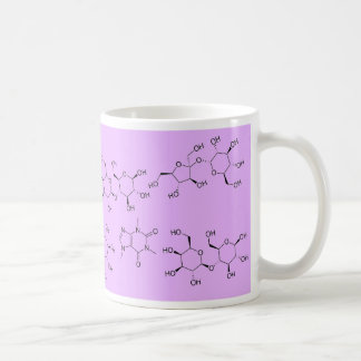 Mug chimie de thé et de café dans le pourpre