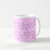 Mug chimie de thé et de café dans le rose (Devant droit)