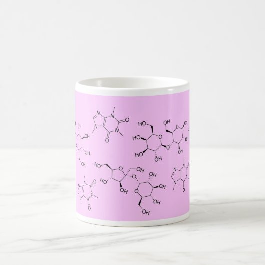 Mug chimie de thé et de café dans le rose (Centre)