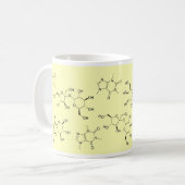 Mug chimie de thé et de café en jaune (Devant gauche)