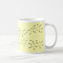 chimie de thé et de café en jaune