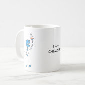 Mug Chimie drôle de robot de bande dessinée de geek (Devant gauche)
