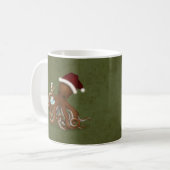Mug Chimie Octopus à Santa Hat Steampunk Science (Devant gauche)