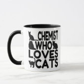 Mug Chimiste aime les chats (Gauche)