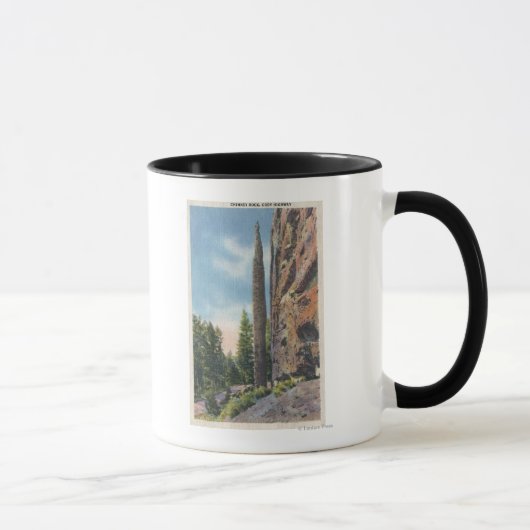 Mug Chimney Rock sur Cody Highway, Montana View (Droite)