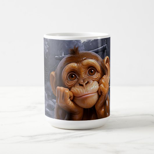 Mug Chimp en porcelaine lune (Centre)