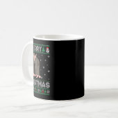 Mug Chimpanzé Animal Hommes Femmes Enfants Vilain Noël (Devant gauche)