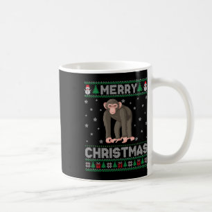 Mug Chimpanzé Animal Hommes Femmes Enfants Vilain Noël