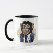 Mug Chimpanzé avec le costume par des studios de Mudge (Gauche)