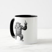 Mug Chimpanzé Double Doigt D'honneur (Devant gauche)