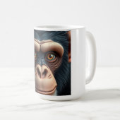 Mug Chimpanzé drôle mignon fou  (Devant droit)