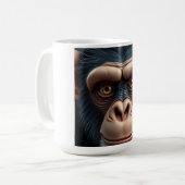 Mug Chimpanzé drôle mignon fou  (Devant gauche)