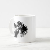 Mug Chimpanzé noir et blanc (Devant gauche)