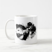 Mug Chimpanzé noir et blanc (Gauche)