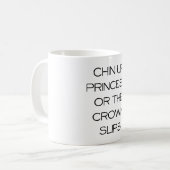 MUG CHIN VERS LE HAUT DE PRINCESSE (Devant gauche)