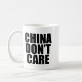 Mug China Dont Care  (Gauche)