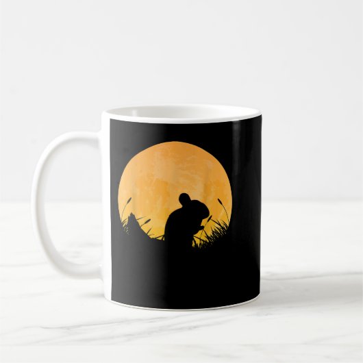 Mug Chinchilla Easy Halloween tenue Rodent Moon (Gauche)