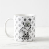 Mug Chinchilla Grey Perse mignon Cartoon Chat (Gauche)