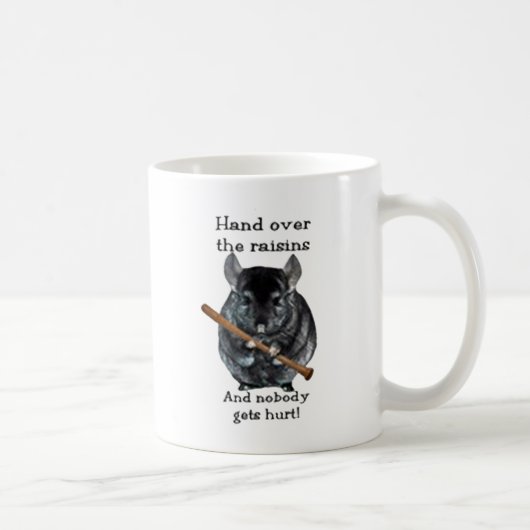 Mug Chinchilla mignon de moyen de raisin sec (Droite)