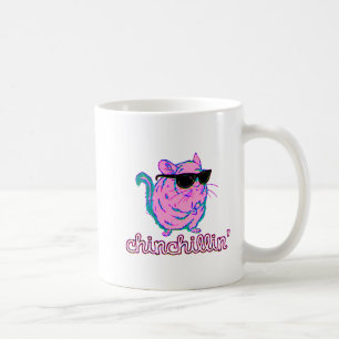 Mug Chinchilla rose au néon de Chinchillin
