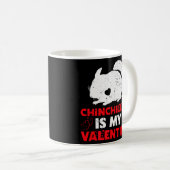 Mug Chinchillas est ma Valentine Funny Chinchilla Vale (Devant droit)