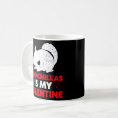 Mug Chinchillas est ma Valentine Funny Chinchilla Vale (Devant gauche)
