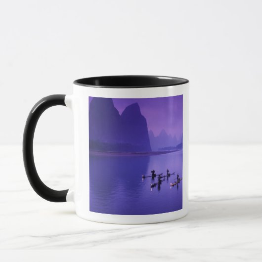 Mug Chine, rivière Li. Pêcheurs au cormoran. (Gauche)
