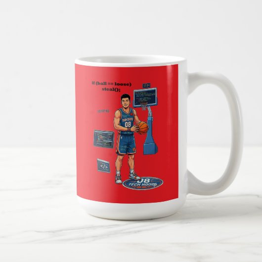 Mug Chinese Software Engineer Playing Basketball URM (Droite)