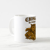 Mug Chinga la migra Chat anti-ICE | Protestation poli (Devant gauche)