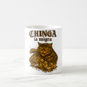 Mug Chinga la migra Chat anti-ICE Protestation poli