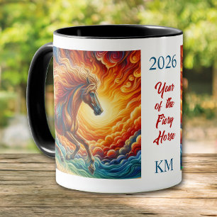 Mug Chinois 2026 Année du Cheval Fougueux